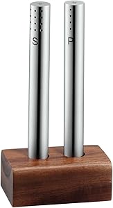 WMF Salz - Juego de salero y pimentero 2 piezas, Pequeño, Acero Inoxidable