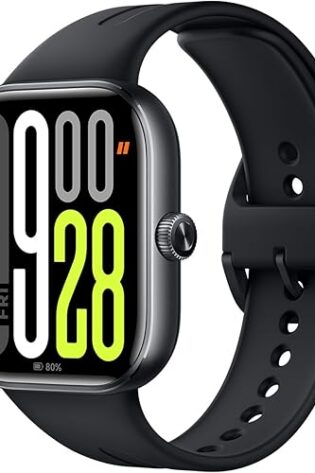 XIAOMI Redmi Watch 5, Reloj Inteligente: AMOLED 2.07", 24 días batería, Llamadas Bluetooth, 150+ Modos Deportivos, Monitor cardíaco, sueño, 5ATM, GPS, Android/iOS, Negro