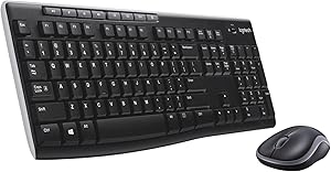 Logitech MK270 Combo Teclado y Ratón Inalámbrico para Windows, 2,4GHz