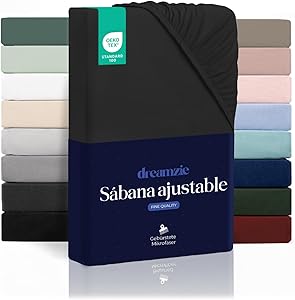 Dreamzie Juego Sabanas 160x200 – Bonete 35 cm – Microfibra Suave – para