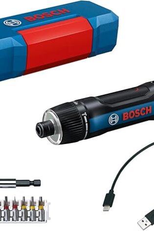 Bosch Professional Atornillador a batería Bosch GO 3 (incl. set de 8 puntas, portapuntas, cable USB-C, minimaletín)