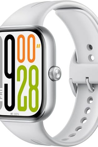 XIAOMI Redmi Watch 5 Silver Gray, Llamadas Bluetooth, Pantalla AMOLED 2.07", Monitor de frecuencia cardíaca, Monitorización de sueño, Cancelación del Ruido, Control de la cámara, Gris (Versión ES)