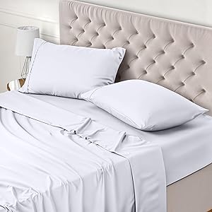 Utopia Bedding Juego de Sabanas 4 Piezas 180x200 - Poliéster Microfibra