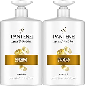 Pantene Pro-V Repara Y Protege Champú 2x1000ML, Dispensador, Pelo Seco Y