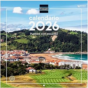Finocam - Calendario de pared 2026 30x30 cm Mes Vista Enero - Diciembre 2026 +