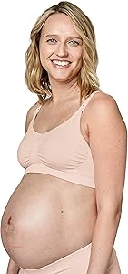 Medela Sujetador de Maternidad y Lactancia Keep Cool, sin Costuras, con 2 Zonas