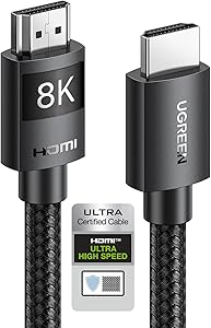 UGREEN Cable HDMI 2.1 Certificado 10K 8K 60Hz 4K 120Hz 48Gbps UHD eARC HDR