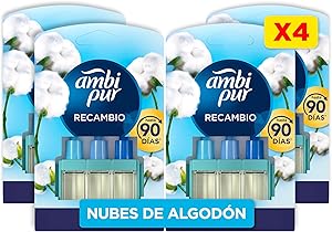 ¿Qué recambio de ambientador eléctrico elimina olores con 3 aromas?