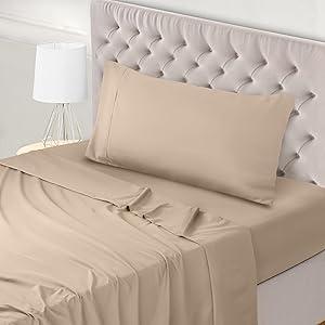 Utopia Bedding Juego de Sabanas 3 Piezas 90x190 - Poliéster Microfibra