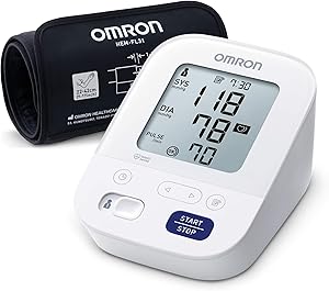 OMRON X3 Comfort Tensiómetro de Brazo digital, Máquina de presión sanguínea para el control de la hipertensión, validado clinicamente también para uso en diabéticos o durante el embarazo