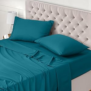 Utopia Bedding Juego de Sabanas 4 Piezas 135x190 - Poliéster Microfibra