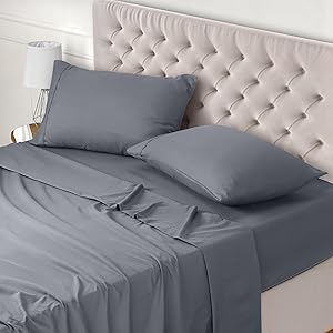 Utopia Bedding Juego de Sabanas 4 Piezas 160x200 - Poliéster Microfibra