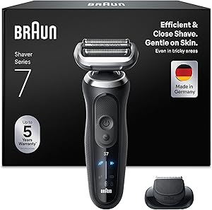 Braun Afeitadora Eléctrica Hombre Series 7, Máquina De Afeitar Barba En Seco Y
