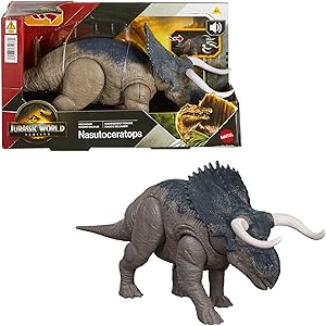 Mattel Jurassic World: El Renacer, Nasutoceratops Rugido salvaje, Dinosaurio
