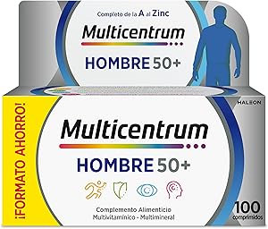 ¿Multivitaminas para hombres 50+ efectivas? Análisis y precio actualizado