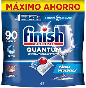 Finish Powerball Quantum All in 1 Pastillas para el lavavajillas todo en 1,