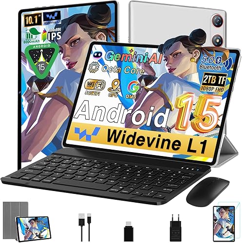 Descubre el Poder de la Excelencia con Android 15 Tablet 10 Pulgadas 30GB RAM+64GB ROM (2TB/TF), Gemini AI y Más