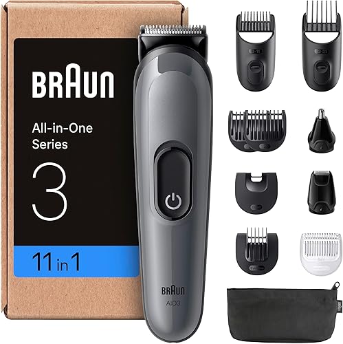 ¿Cuál es el mejor recortador de barba para hombre en Amazon? Braun Recortadora Todo En Uno Series 3 AIO3565