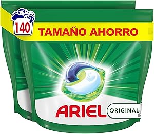 Ariel Todo En 1 PODS, Detergente Líquido Para Lavadora 140 Cápsulas Original