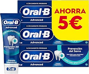 Oral-B Advanced Prevención Del Sarro Pasta De Dientes Antiplaca Con Flúor y