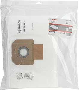 Bosch Professional Bolsas de Vellón para Aspiradora, para Gas 35, en Bolsa de