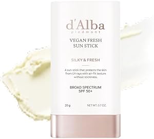 d'Alba Air Fit Fresh Stick SPF50+ PA++++, Vegano, No Pegajoso, Acabado Sedoso y