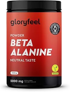 Beta Alanina en polvo 1000g - 5000mg por porción - Pre Workout para 7 meses -