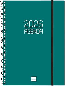 Finocam - Agenda Espiral 2026 Semana Vista Horizontal | Enero - Diciembre |