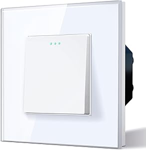 BSEED Interruptor Cruzamiento,Basculante Con Luz de Orientación,Marco de