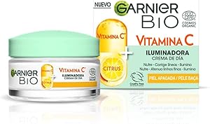 Garnier, Crema de Día Iluminadora con Vitamina C, Corrige líneas y Potencia la