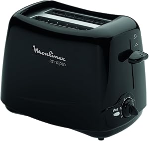 Moulinex Principio, Tostadora de 2 Ranuras, 850 W, 6 niveles de tostado