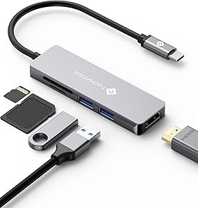Ahorra 27% en NOVOO Hub USB C 5 en 1 Multipuerto | Solo 8.74€