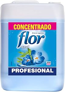Flor Profesional - Suavizante para la ropa concentrado, aroma azul - 250 dosis