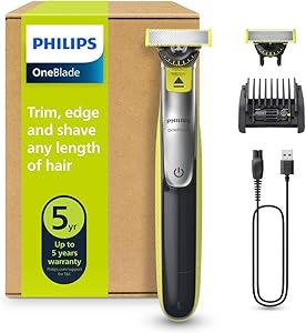 Philips OneBlade 360 - Maquinilla de Afeitar Híbrida, Barbero Eléctrico y