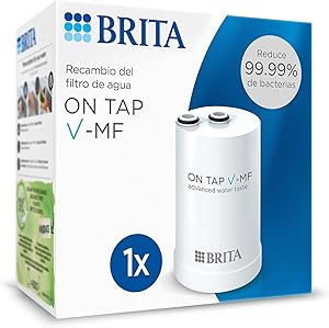 BRITA ON TAP V-MF 1x cartucho de filtro de agua - agua sostenible, libre de