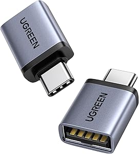UGREEN Adaptador USB a Tipo C 3.2 10Gbs 2 Piezas Macho a Hembra Conversor USB C