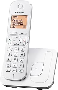 Panasonic KX-TGC210SPW Teléfono Inalámbrico Digital, Unidad Base y 1