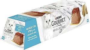 GOURMET Revelations, Comida Húmeda para Gato Adulto, Mousse con Salsa con Atún,