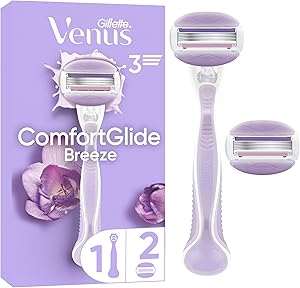 Gillette Venus ComfortGlide Breeze Máquinilla de Depilación Para Mujer + 2
