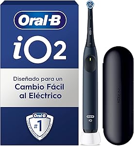 Oral-B iO 2 Cepillo de Dientes Eléctrico Azul Mar, 1 Cabezal, 1 Estuche De