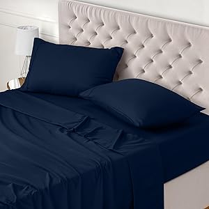 Utopia Bedding Juego de Sabanas 4 Piezas 180x200 - Poliéster Microfibra
