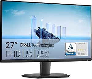 DELL 27 Monitor - SE2725HM, Full HD, 100Hz, IPS, 5ms, VESA, HDMI, VGA, 3 Años