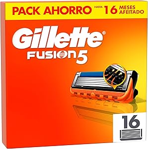 ¿Vale la pena el Gillette Fusion5 Pack 16 Recambios con Gel? | Solo 44.99€