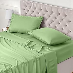 Utopia Bedding Juego de Sabanas 4 Piezas 135x190 - Poliéster Microfibra