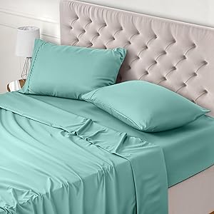 Utopia Bedding Juego de Sabanas 4 Piezas 135x190 - Poliéster Microfibra