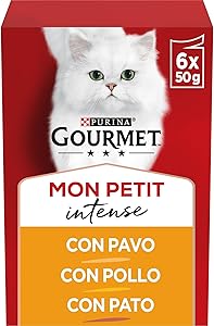 GOURMET Mon Petit, Comida Húmeda para Gato Adulto, Trocitos en Salsa, Surtido