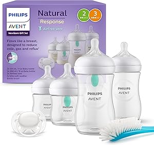 Philips Avent Set de regalo para recién nacidos: 4 biberones con sistema