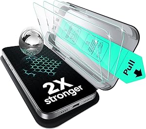 ESR Pack 3 Protectores de Pantalla para iPhone 16e 2025/14/13/13 Pro,