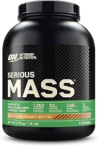 Optimum Nutrition Serious Mass Proteína, Sabor Chocolate y Mantequilla de