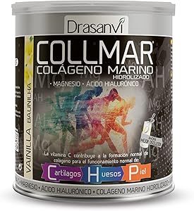 Drasanvi COLLMAR Colágeno Marino Hidrolizado con Ácido Hialurónico, Magnesio,